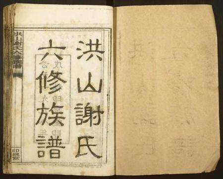 湖南谢氏族谱-洪山谢氏六修族谱[21卷,首1卷].pdf电子版插图1