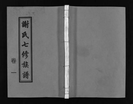 湖南谢氏族谱-谢氏七修族谱 [39卷,首1卷].pdf电子版插图1