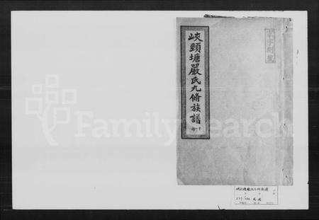 湖南严氏族谱-严氏九修族谱.pdf电子版插图1