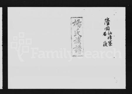 湖南杨氏族谱-杨氏七修族谱 [4卷].pdf电子版