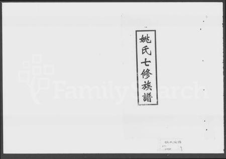 湖南姚氏族谱-姚氏七修族谱 [2卷,首4卷].pdf电子版插图1