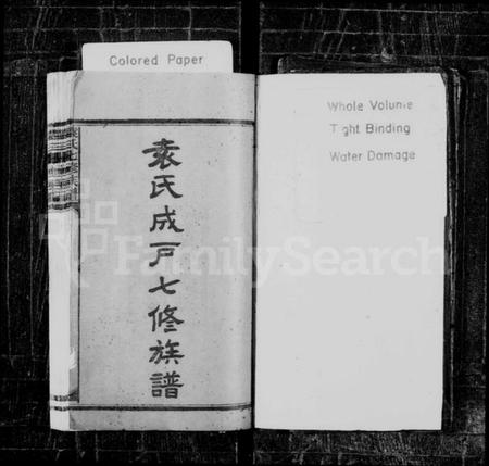 湖南袁氏族谱-袁氏成户七修族谱 [19卷,首1卷].pdf电子版插图1