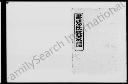 湖南张氏族谱-赤山张氏花果支谱 [7卷,首1卷].pdf电子版插图1