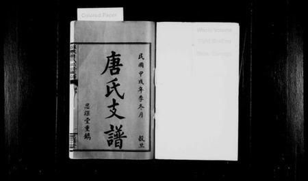 江西唐氏族谱-萍东唐氏支谱[8卷].pdf电子版插图1