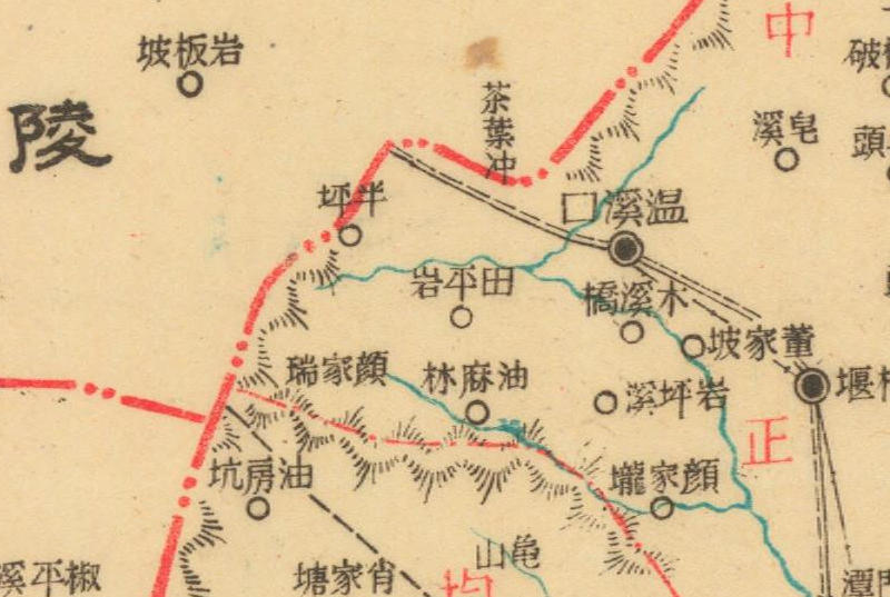 约1940年湖南《溆浦县图》预览图3