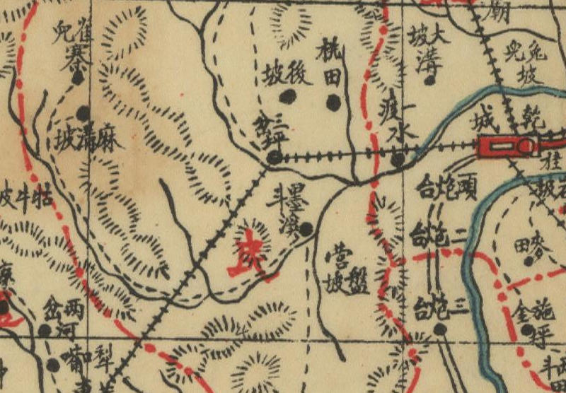 约1941年吉首《乾城县全图》插图3 约1941年吉首《乾城县全图》插图3