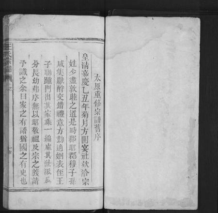 江西王氏族谱-太原王氏宗谱[不分卷].pdf电子版插图1