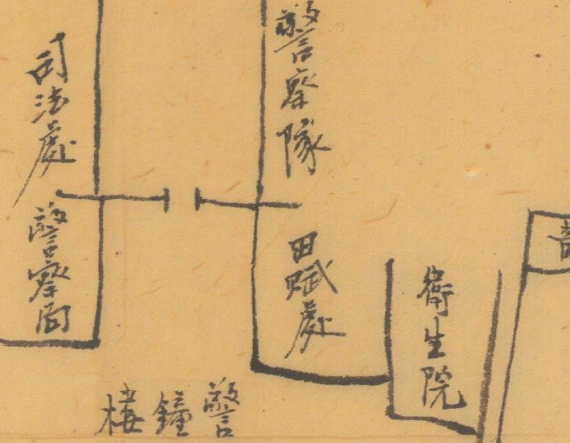 约1941年湖南《临武县县城街道图》插图1